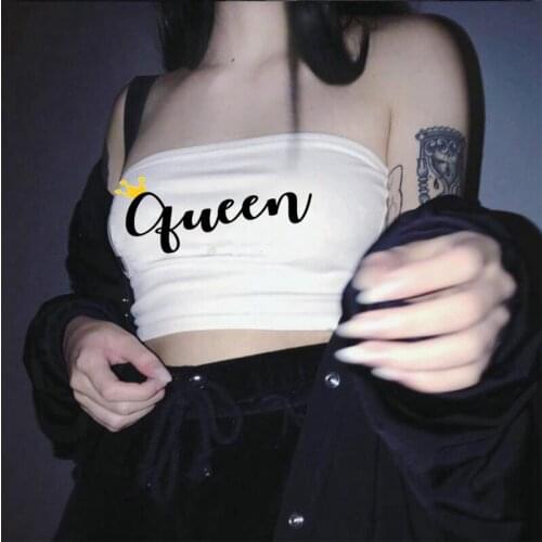 European And American Foreign Trade Hot Selling AliExpress Cross-Border Sell like Hot Cakes Women New Style gueen Letter Printed