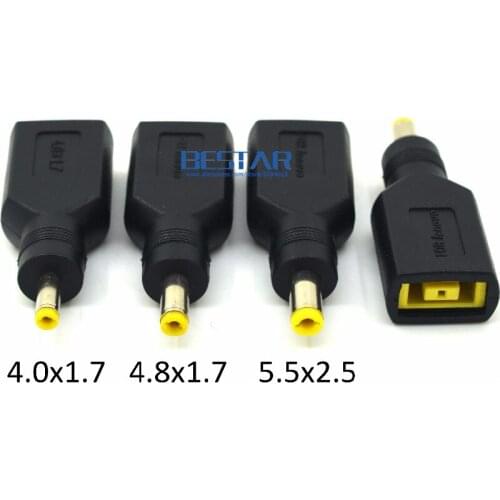 DC to YOGA Connector DC 4.0 / 1.7 mm & 4.8 / 1.7 mm & 5.5 / 2.5 mm For Lenovo X1 Carbon IdeaPad YOGA DC JACK Square 13 X1