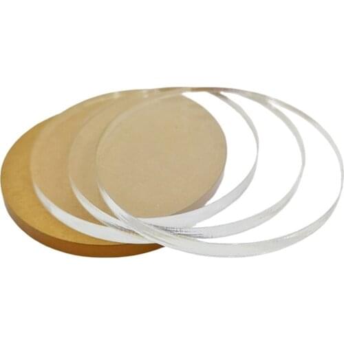 100mm Clear Black White Extruded Acrylic Circle Acrylic Pendants Wedding Discs Beads Plexiglass for Picture Frames 3mm Thickness