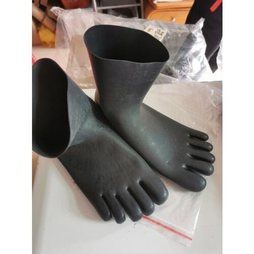 Rubber Sock with five Toes 0.6mm plus thickness latex seamless fetish sox Unisex