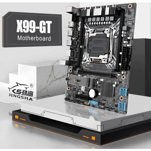 JINGSHA X99GT Lga 2011-V3 Motherboard Support Unlock Turbo Boost NVME SSD M.2 USB3.0 E5-2620V3 2678V3 CPU DDR4 Server Memory