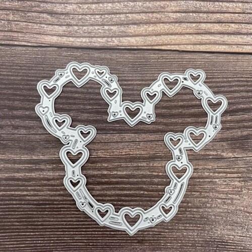 Metal Cutting Dies Heart Stencils Die Cut for DIY Scrapbooking Album Paper Card Embossing