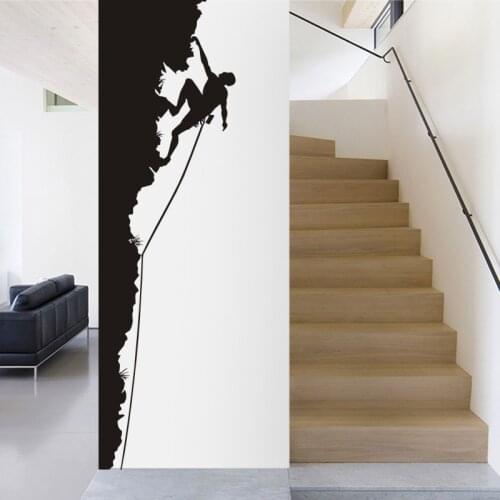 Climbing Sticker Climbers Decal Extreme Sports Posters Vinyl Wall Decals Parede Decor Mural Choose Climbing Sticker