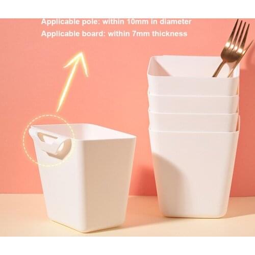 2021 New Back Hanging Plastic Storage Basket Storage Basket Small Hanging Bucket Portable Hanging Basket Kitchen Hanging Basket