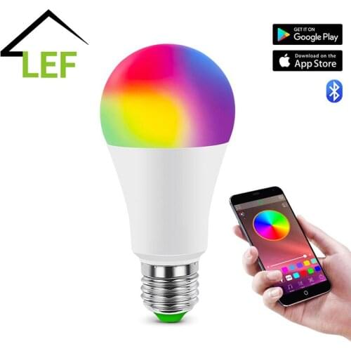 New Wireless Bluetooth 4.0 Smart Bulb Home Lighting Lamp 10W E27 Magic RGB+W LED Change Color Light Bulb Dimmable IOS/Android
