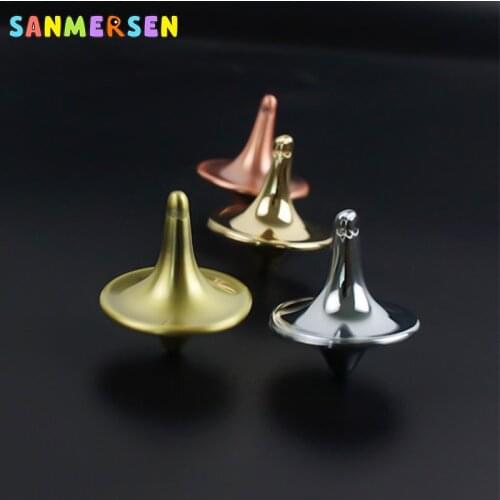 Finger Top Gyro Toys Fidget Spinner Fingertip Hand Spiner Spiral Desktop Anti Stress Adult Aluminum Alloy Finger Toy Games