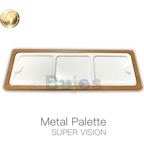 SuperVision Paint Palette,Travel Portable Set,Solid Wood Palette, Illustration Mini Color Palette,Metal Palette, Art Supplies
