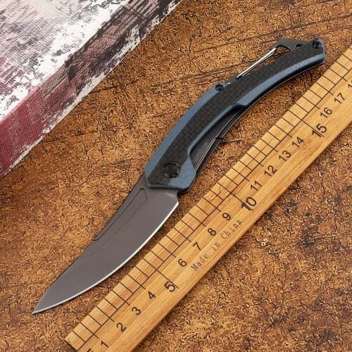 OEM Kershaw 1225 folding knife 8CR13 blade G10 carbon fiber handle tactical defense camping hunting hiking EDC tool knife