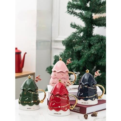 Office Home Christmas Creative Ceramic Mug Couple Cup Coffee Cup mugs coffee cups