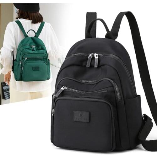 Fashion Korean Women Laptop Backpack Girls School Teenager Bag Waterproof Nylon Travel Daypacks Rucksack Female Backpack Bolsas
