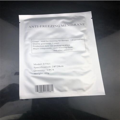 25 PC Lowest Price! Anti freeze membrane Antifreeze membrane cryo pad for Cryolipolysis 28*28