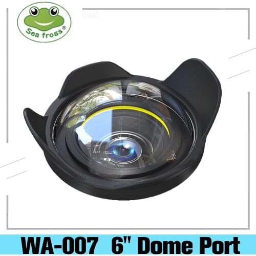 Seafrogs 6" Lens Wet Dome Port 67mm Thread for Camera Housing case 60M/195ft