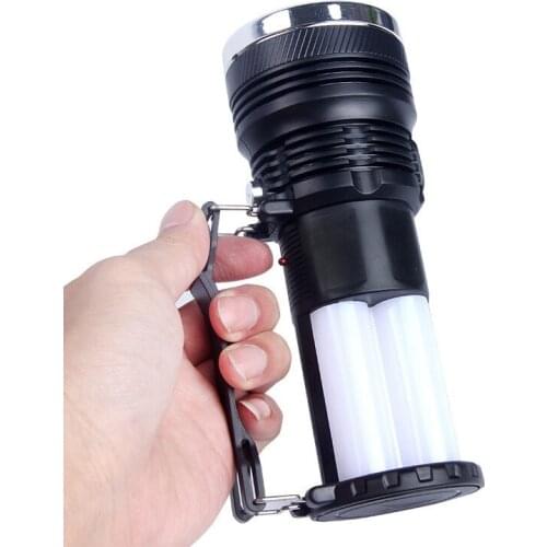 Solar Power Rechargeable Battery LED Flashlight Outdoor Camping Tent Light Lantern Lamp Dropshipping