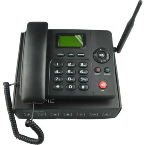 4G 3G GSM fixed wireless phone Cordless Lansline Dial payphone Detachable TNC Antenna Arabic Portuguese Spanish Russian