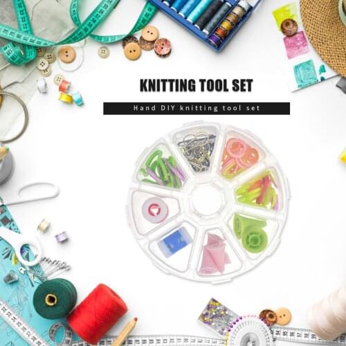 Sweater Mark Knitting Needle Clip Mixed Color DIY Buckle Needle Knit Dedicated Lock Pins Weaving Tools Sewing Accessories