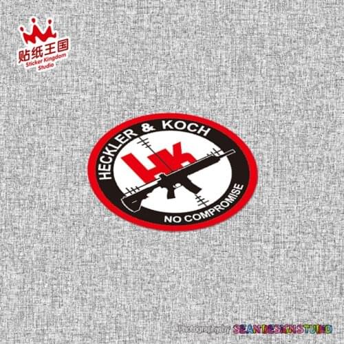 For HK Heckler & Koch Motor Bike Auto Car SUV Motorcycle Waterproof Military Stickers Decals Z04
