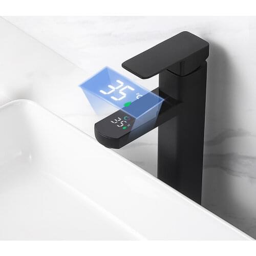 Washower Black Bath Faucets