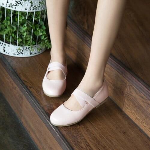 Big Size 11 12 ladies high heels women shoes woman pumps Cross-strap elastic round-headed womens single shoes