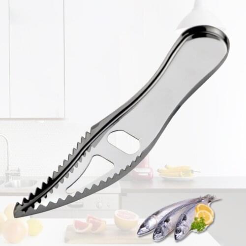 1 Pcs Of Multifunctional Manual Stainless Steel Fish Scale Planing Scraper Cleaner Beer Bottle Opener Kitchen Tool