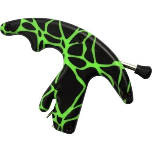 1X Camo Green Arrow Release Aids Thumb Style Left Right Hand Archery Bow Hunting Shooting Outdoor Sports Free Shipping