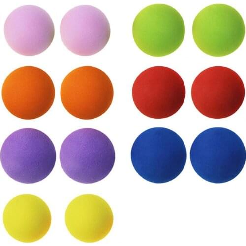 2pcs EVA Foam Golf Balls Hot new Yellow/Red/Blue Rainbow Sponge Indoor golf Practice ball Training Aid