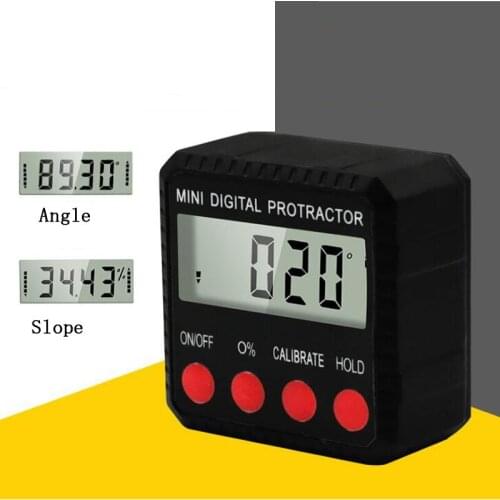 60 Degree Mini Digital Inclinometer Level Electronic Protractor Angle Ruler Level Meter With Magnetic Base Measurement Tool