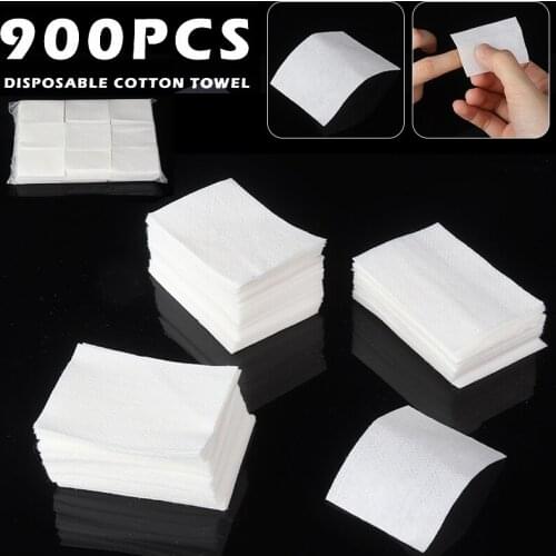 900Pcs Lint Free Nail Art Wipes Paper Glue Polish Remover Cotton Pads UV Gel Tips Remover Cleaner Paper Pad Nail Manicure Tools