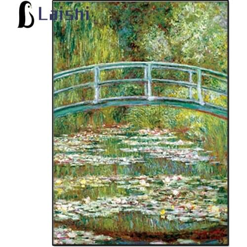 Abstract Claude Monet Water Lilies Full Square Diamond Painting needlework Diamond Embroidery Cross Stitch kits rhinestone decor