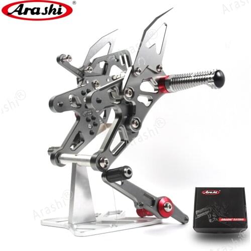 Arashi For BMW S1000RR HP4 2015 - 2018 CNC Adjustable Footrests S1000 S 1000 RR 2016 2017 Foot Pegs Rider Rearset Footrest Rest