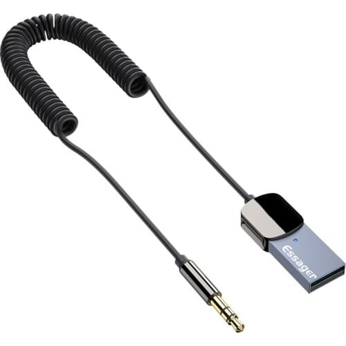 Car Bluetooth Wireless Receiver For ESSAGER 3.5mm Jack Aux Receiver Handsfree Speaker Audio Music FM Transmitter Accessories