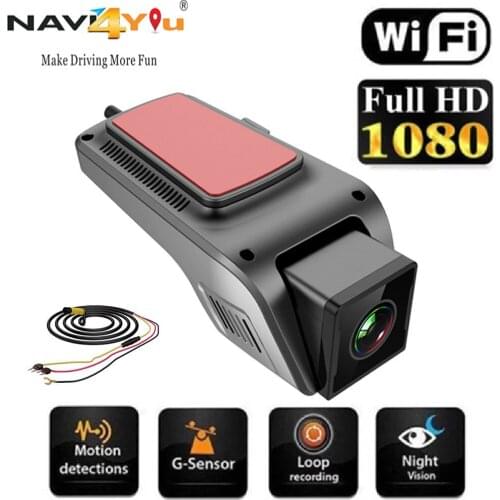 Car DVR Camera HD 1080P Night Vision WIFI Driving Recorder ADAS Dash Cam for Cars with 24H Parking 170 Wide Angle