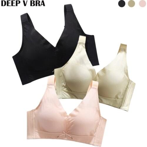 Deep V Without Steel Ring Breastfeeding Lactation Products For Pregnant Comfortable Bra Pregnancy And Maternity Woman Clothes