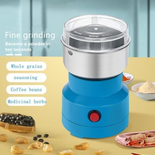 Electric Pulverizer, Whole Grains Powdering Machine, Assistant Kitchen Household Small Dry Grinding Coffee Bean Grinder