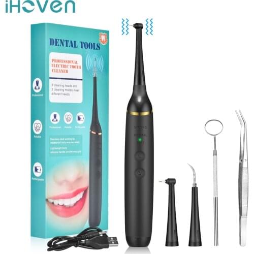 Electric Sonic Dental Scaler Calculus Remover Whitener Tooth Stain Removal Tartar Dentist Tooth Scaler Oral Hygiene Care Tool