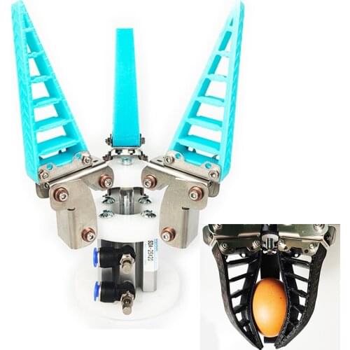 HOT Industrial Flexible Claw Pneumatic Electric Adaptive Soft Finger Grippers for 3kg Big Load Robot Arm Clamp