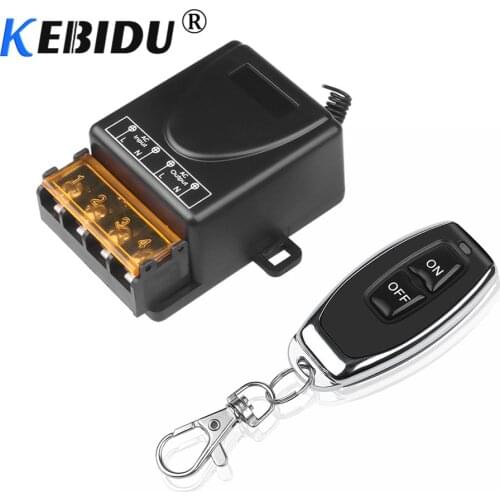 Kebidu AC 110V 240V 30A Relay Wireless RF Smart Remote Control Switch Transmitter+ Receiver For Home 433MHz Smart Home Remote