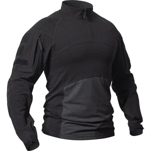 Military Tactical Shirt Men Camouflage Army Long Sleeve T Shirt Multicam Cotton Combat Shirts Camo Paintball T-Shirt