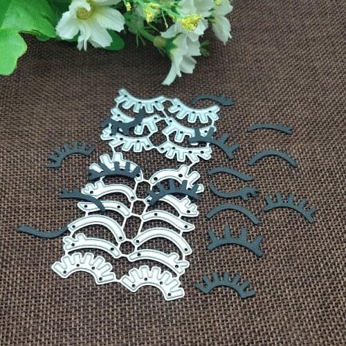 Type eyelash set Metal Cutting Dies Stencils For DIY Scrapbooking Decorative Embossing Handcraft Die Cutting Template