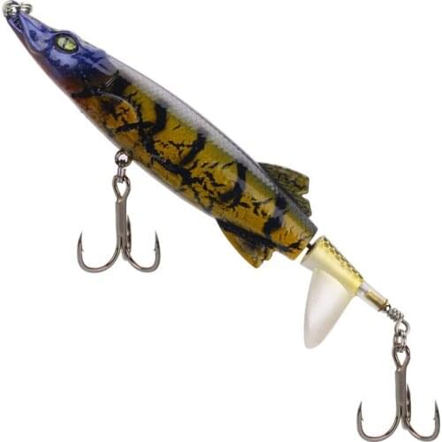 Float Pencil Lure Crocodile Propeller Tractor Fishing Artificial Lures 13cm/16g Hard Baits Lot 4 Pieces Sale