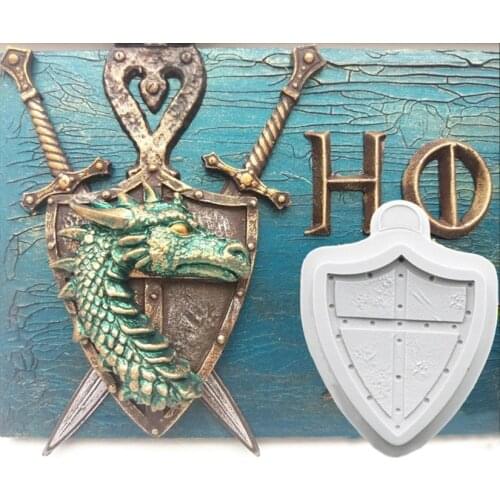 Hero Shield Silicone Mold Sugarcraft Chocolate Cupcake Baking Mold Fondant Cake Decorating Tools