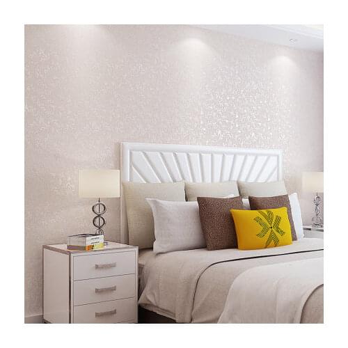 Modern Solid Color Non-woven Wallpaper Pink Green Gray Beige Bedroom Living Room Home Decoration
