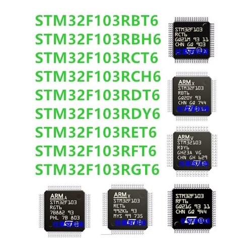 STM32F103RBT6 STM32F103RBH6 STM32F103RCT6 STM32F103RCY6 STM32F103RDT6 STM32F103RDY6 STM32F103RET6 STM32F103RFT6 STM32F103RGT6