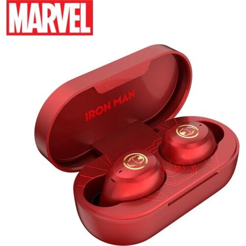 Marvel Certified Original Iron Man Earbuds Waterproof Captain America Mini TWS Wireless Bluetooth Stereo Earphones as Gifts