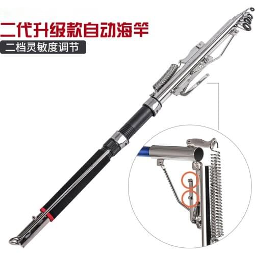 High Sensitivity Automatic Fishing Rod and Reel Combo Set Sea River Telescopic Pole Spinning Ring Winter Mini Rod Self-Tapping