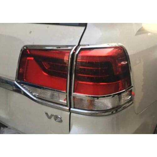 High Quality ABS taillight sequins Brake light cover 2016 2017 FOR Toyota Land Cruiser LC200