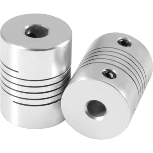 3D Printer Parts 5x8x25mm Flexible Shaft Coupler Stepper Motor Flexible Shaft Couplings 10 Sizes Optional Accessories 1 Piece