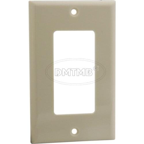 1 gang face plate wall plate with 114 X 70mm and light almond color