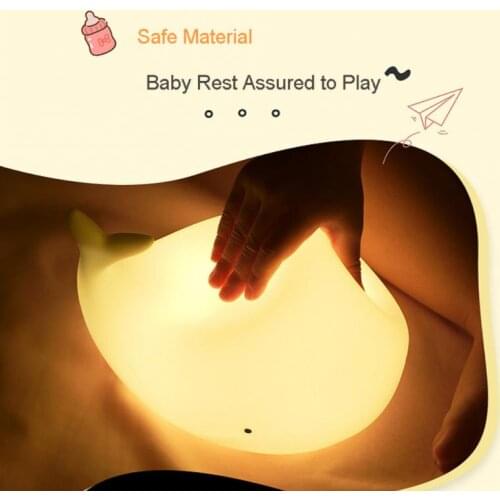 1pcs Cute Whale Seal Projector Light Colorful Change LED Night Lights For Kids USB Charging Project Lamp Bedroom Party