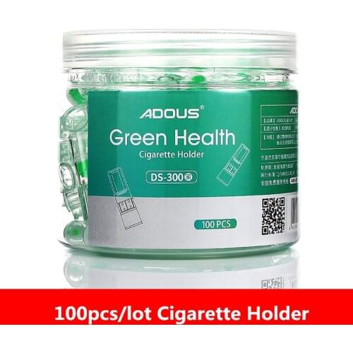 100pcs/lot New Upgrade Disposable Cigarette Holder Green Health Tar Filter Tip Tobacco Filtration Holder Abandoned Mouthpiece