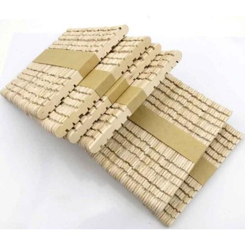 100pcs Serrated rods / shaped ice cream bars / small chips /DIY toy accessories/technology model parts